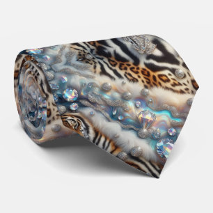 Cravate Soie fausse exotique Luxe Gentleman Animalier