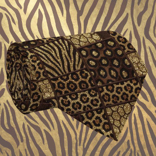 Cravate Soie fausse exotique Luxe Gentleman Animalier
