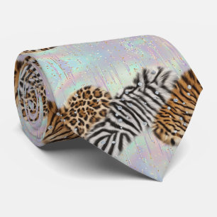Cravate Soie fausse exotique Luxe Gentleman Animalier