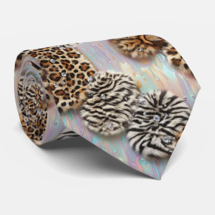 Cravate Soie fausse exotique Luxe Gentleman Animalier