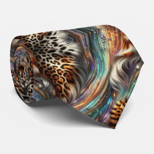 Cravate Soie fausse exotique Luxe Gentleman Animalier
