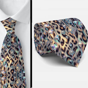 Cravate Soie fausse exotique Opale tendance de luxe Gent