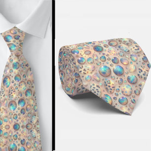 Cravate Soie fausse exotique Opale tendance de luxe Gent
