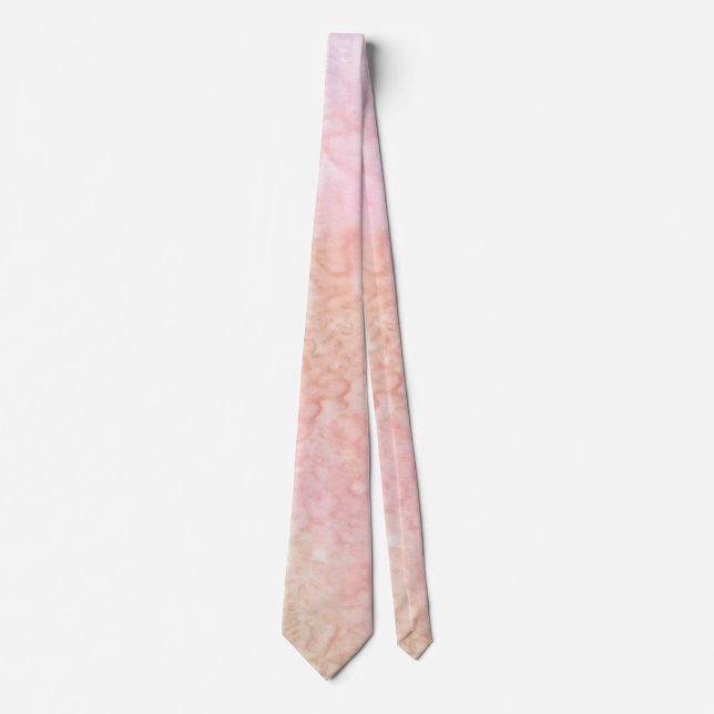 Cravate Soie rose pâle (Devant)