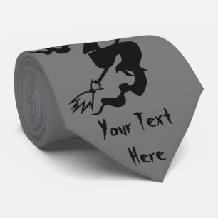 Cravate sorcière éffrayante de Halloween sur l'amusement