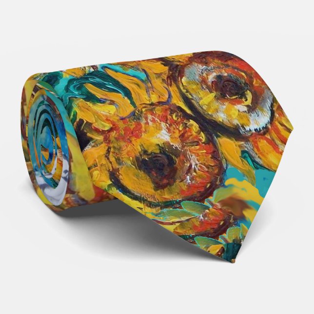 CRAVATE SOUFFLE EN BLEU TURQUOISE (Roulé)