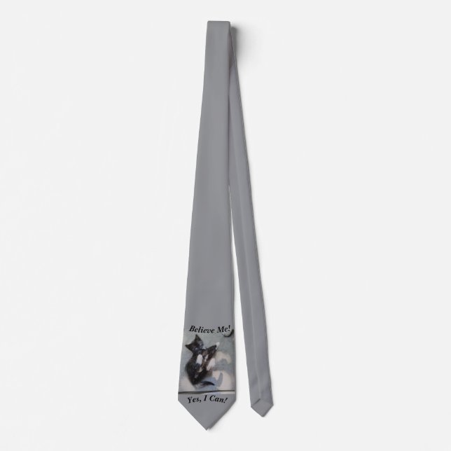 Cravate Souris Catching Personnalisable Chat Photo Fun (Devant)