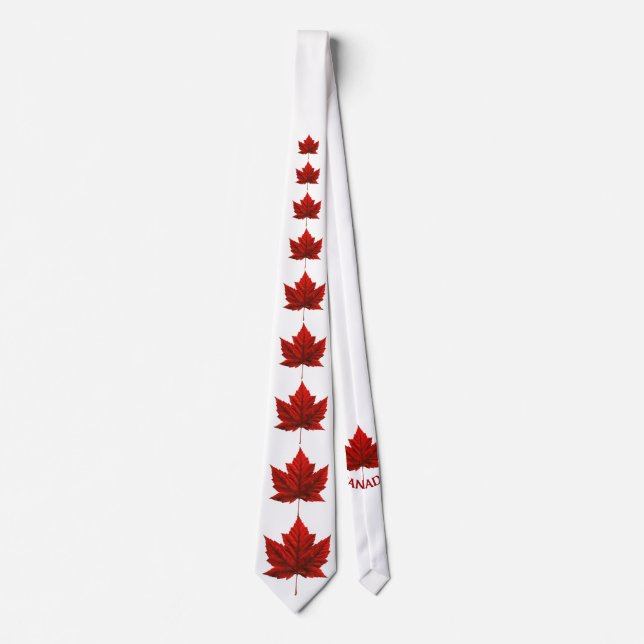 Cravate Souvenir Canada Fun Canada Cravates du dra (Devant)