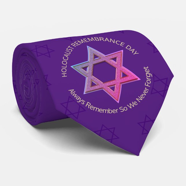 Cravate Souvenir de l'Holocauste (Roulé)