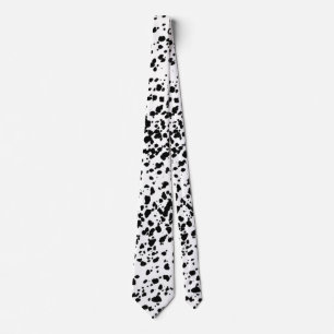 Cravate Speckles noir et blanc