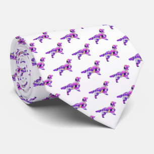 Cravate Springer Spaniel Chien Silhouette Blanc