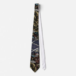 Cravate squelettique de pirate