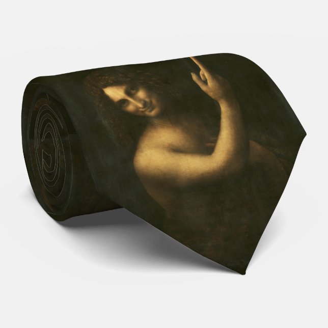 Cravate St John le baptiste Leonardo da Vinci (Roulé)