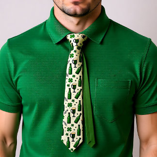 Cravate St. Patrick’s Day Cheers & Clovers Necktie