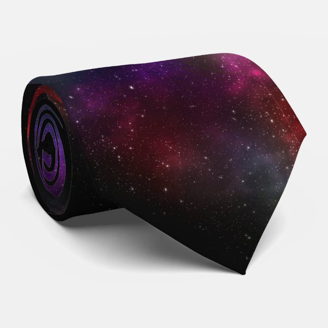 Cravate Starfield avec poussière cosmique multicolore (Roulé)