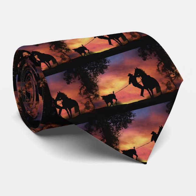 Cravate Steer Roping (Roulé)