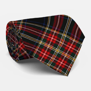 Cravate Stewart Black Original Scottish Tartan Neck Tie