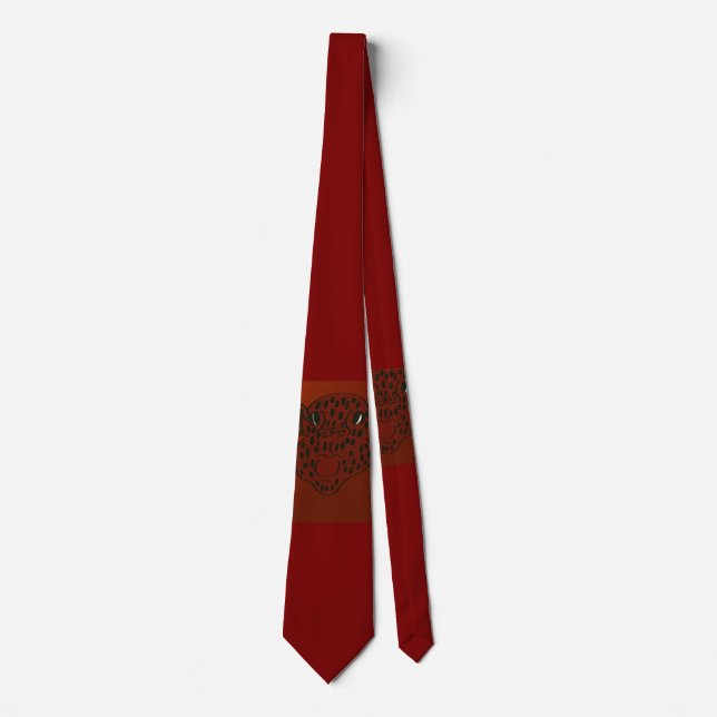 Cravate Strawberry Face Character Art Necktie (Devant)