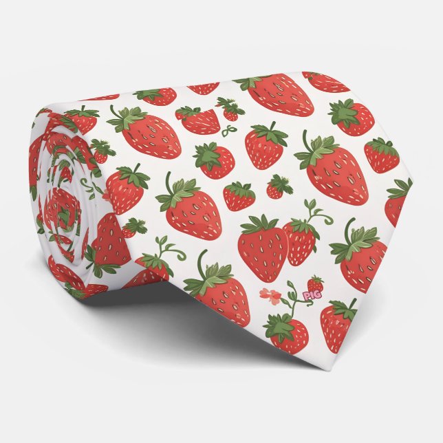 Cravate Strawberry Tie (Roulé)