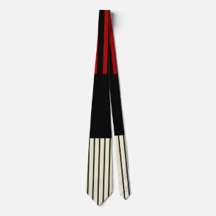 Cravate Stripes Color Pop - Rouge & Crème