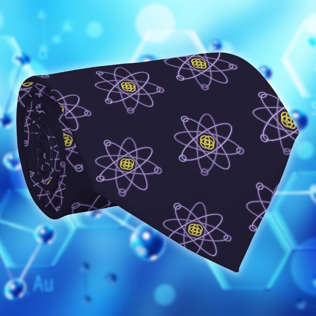 Cravate Structure atomique de l'or et de l'argent Science (Gold and Silver Atomic Structure Science Tie)