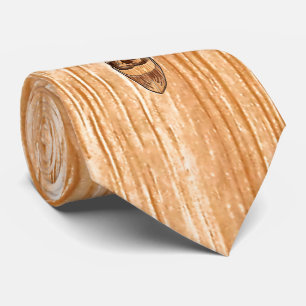 Cravate Style en bois de grain de trophée de tête de cer