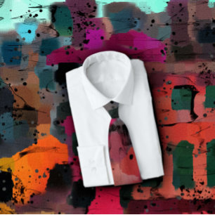 Cravate Style Graffiti Art Abstrait coloré