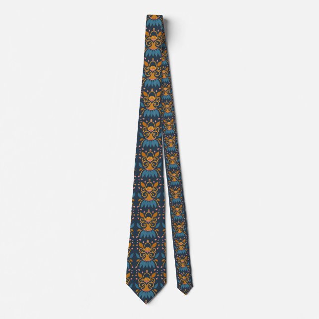 Cravate Style médiéval motif orné (Devant)