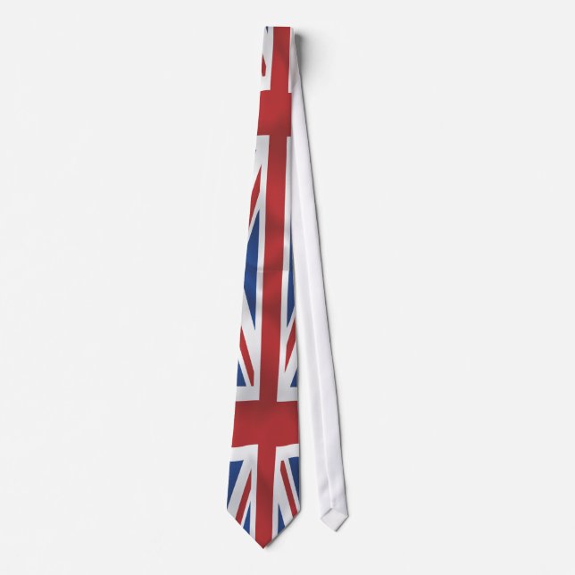 Cravate Style soie Union Jack British Flag (Devant)