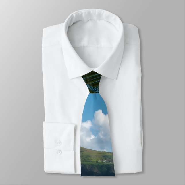 Cravate Style Vintage Aloha de voyage hawaïen d'Hawaï (Attaché)