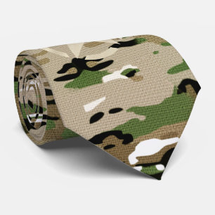 Cravate Stylo stylo : Décor kaki Vintage sur le style camo