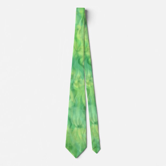 Cravate Subtle Green Flames Tie (Devant)