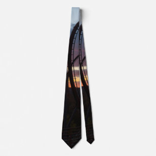 Cravate Sunset Over Wildfire Neck Tie