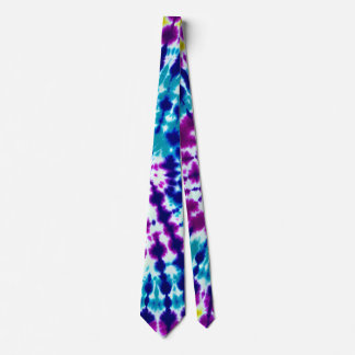 Cravate Super Psychédélique Spirale Tie Dye Batik Art