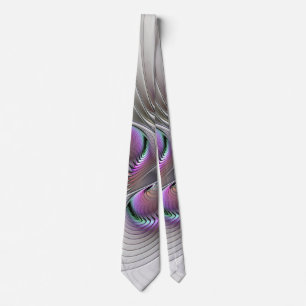Cravate Surreal Shy Beauty Moderne Art Fractal Abstrait