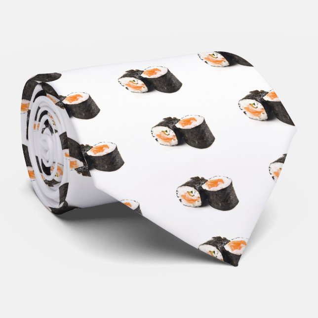 Cravate Sushi, maki, nourriture japonaise (Roulé)
