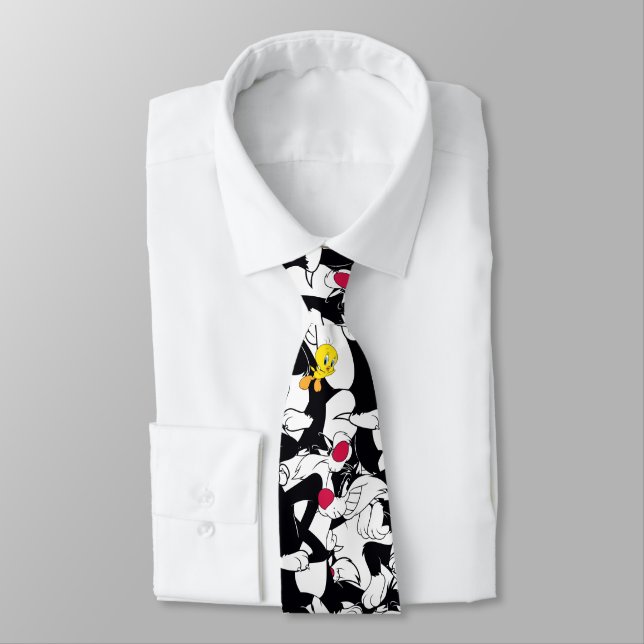 Cravate SYLVESTER™ & TWEETY™ Motif (Attaché)