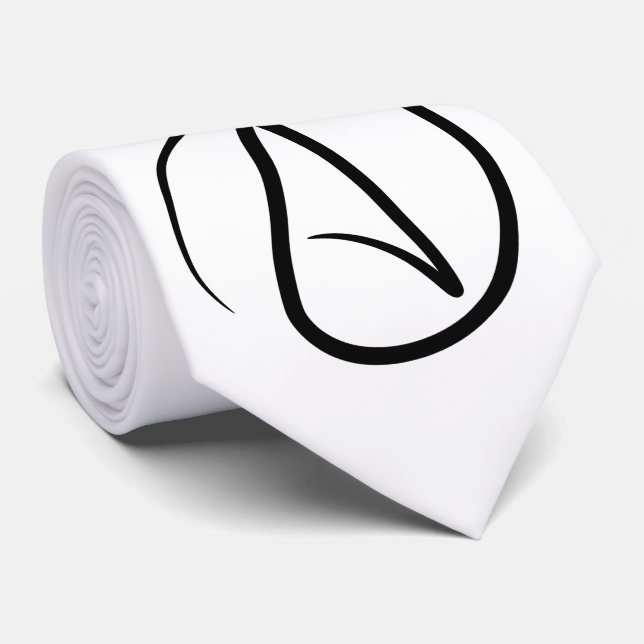 Cravate Symbole athéisme - Symbole athée (Roulé)