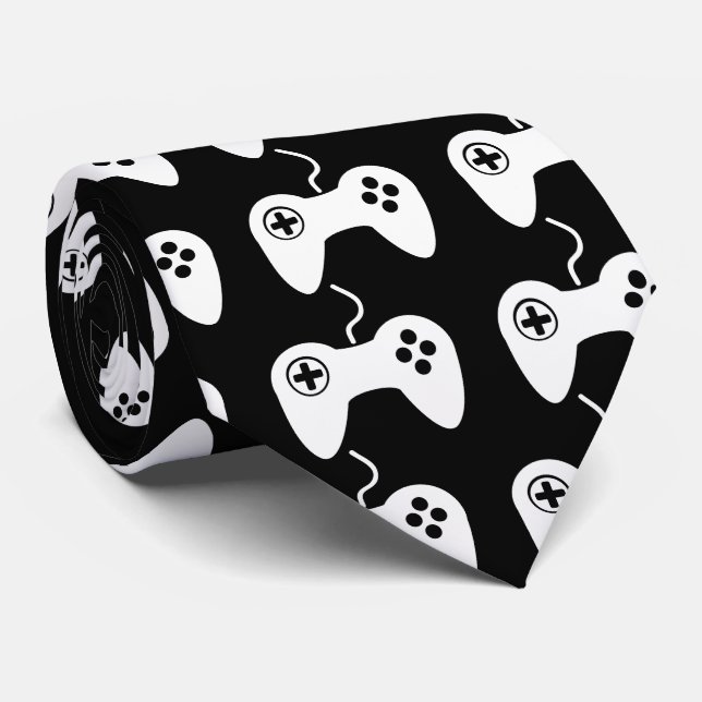 Cravate Symbole d'analogues de Gamepad (Roulé)