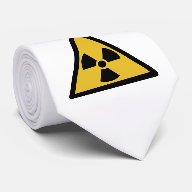 Cravate Symbole d'avertissement de rayonnement (danger rad (Roulé)