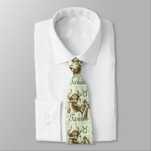 Cravate Symbole de Taureau de signe de zodiaque