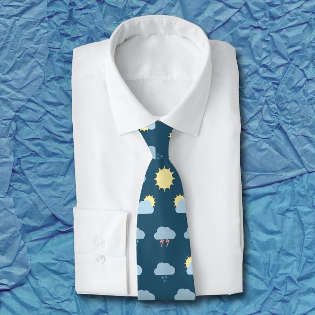 Cravate Symboles météorologiques (Weather Symbols Neck Tie)