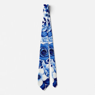 cravate symphonie rose bleue