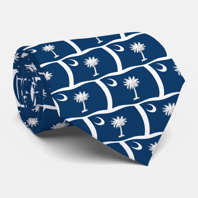 Cravate T-shirt drapeau de Caroline du Sud (Roulé)