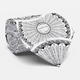 Cravate Tableau de multiplication de Steampunk de génie d