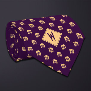 Cravate Tableur Comptable Violet
