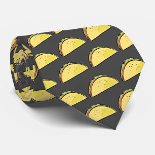 Cravate Taco Motif gris foncé