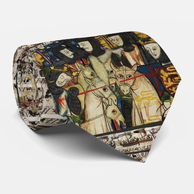 Cravate TAPESTRE BAYEUX 1066 Mort du roi Harold (Roulé)