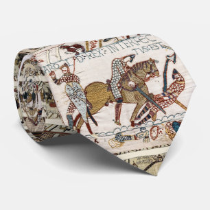 Cravate TAPESTRE BAYEUX Mort du roi Harold à la bataille