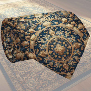 Cravate Tapis Designer Persan de Luxe   Faux Col de Soie